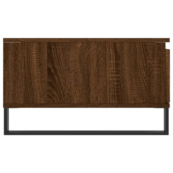 vidaXL sofabord 90x60x35 cm konstrueret træ brun egetræsfarve