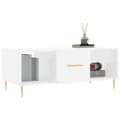 Miniatyrbillede 3 af 11: vidaXL sofabord 102x50x40 cm konstrueret træ hvid højglans