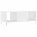 Miniatyrbillede 8 af 11: vidaXL sofabord 102x50x40 cm konstrueret træ hvid højglans