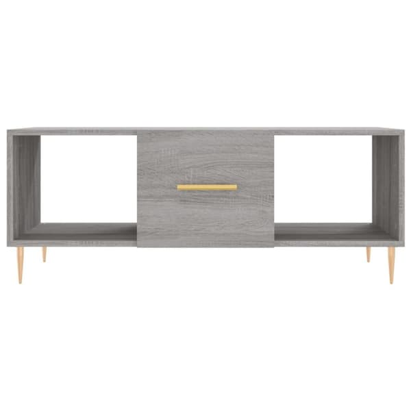 vidaXL sofabord 102x50x40 cm konstrueret træ grå sonoma-eg