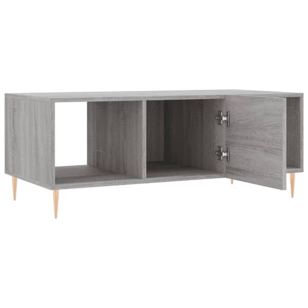 vidaXL sofabord 102x50x40 cm konstrueret træ grå sonoma-eg