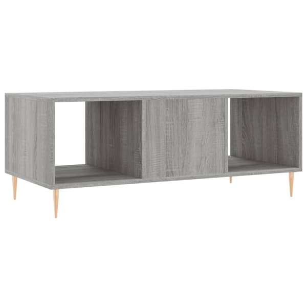 vidaXL sofabord 102x50x40 cm konstrueret træ grå sonoma-eg