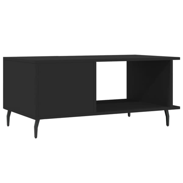 vidaXL Salongbord svart 90x50x40 cm konstruert tre