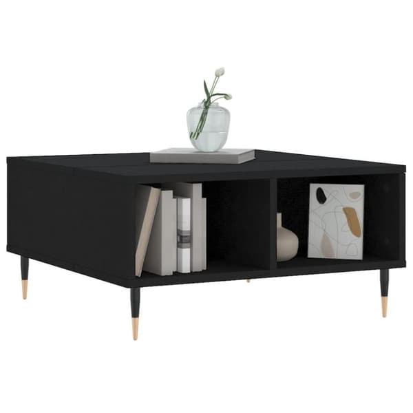 vidaXL Salongbord svart 60x60x30 cm konstruert tre
