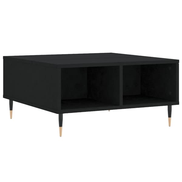 vidaXL Salongbord svart 60x60x30 cm konstruert tre