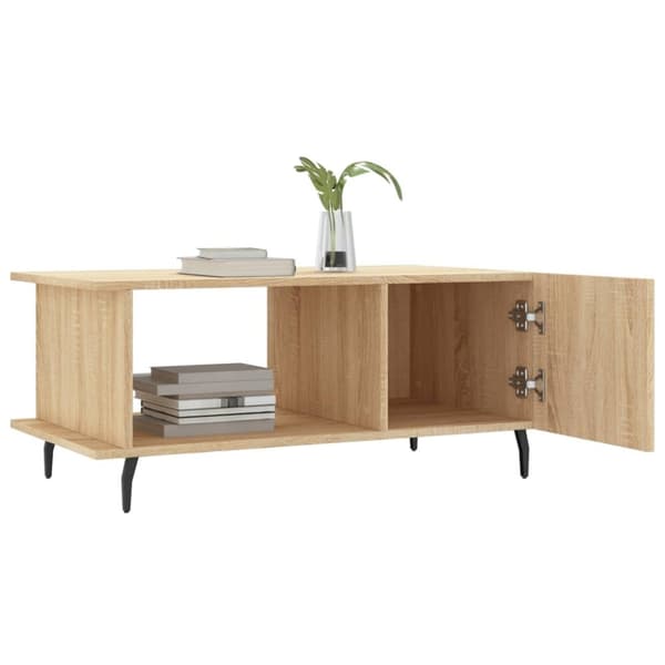 vidaXL Salongbord sonoma eik 90x50x40 cm konstruert tre