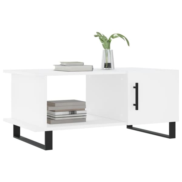 vidaXL sofabord 90x50x40 cm konstrueret træ hvid