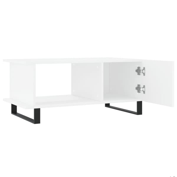 vidaXL sofabord 90x50x40 cm konstrueret træ hvid