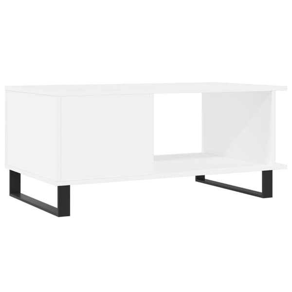 vidaXL sofabord 90x50x40 cm konstrueret træ hvid