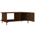 Miniatyrbillede 5 af 11: vidaXL sofabord 90x50x40 cm konstrueret træ brun egetræsfarve