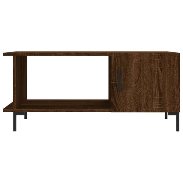 vidaXL sofabord 90x50x40 cm konstrueret træ brun egetræsfarve