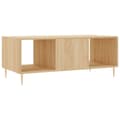 Miniatyrbillede 8 af 11: vidaXL sofabord 102x50x40 cm konstrueret træ sonoma-eg