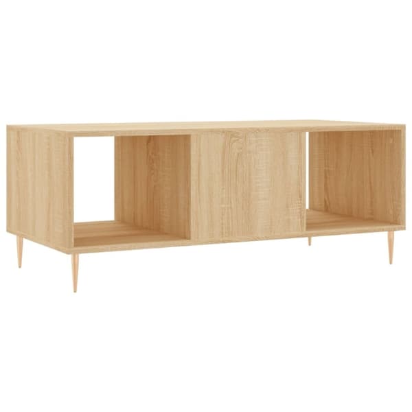 vidaXL sofabord 102x50x40 cm konstrueret træ sonoma-eg