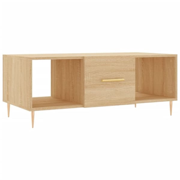 vidaXL sofabord 102x50x40 cm konstrueret træ sonoma-eg