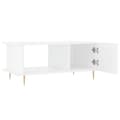 Miniatyrbillede 6 af 11: vidaXL sofabord 90x50x40 cm konstrueret træ hvid højglans