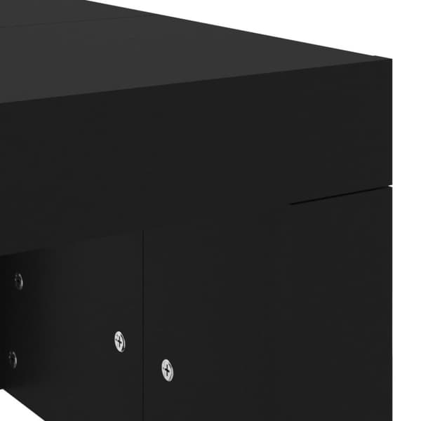 vidaXL Salongbord svart 102x50x36 cm konstruert tre