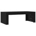 Miniatyrbilde 1 av 9: vidaXL Salongbord svart 102x50x36 cm konstruert tre