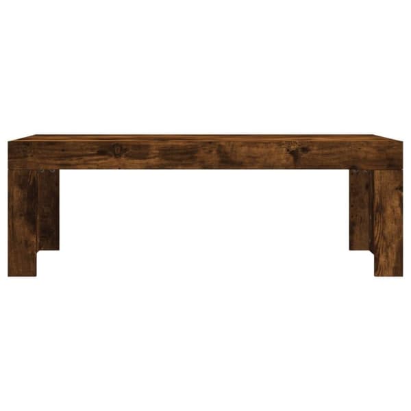 vidaXL sofabord 102x50x36 cm konstrueret træ røget egetræsfarve