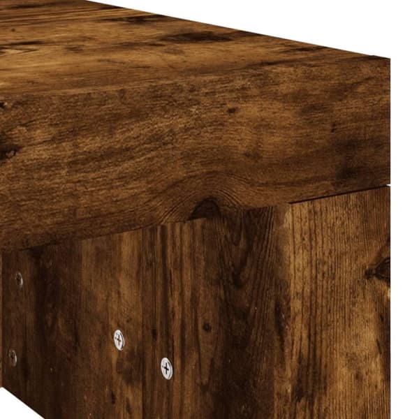 vidaXL sofabord 102x50x36 cm konstrueret træ røget egetræsfarve