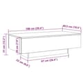Miniatyrbillede 10 af 10: vidaXL sofabord 100x49,5x31 cm konstrueret træ hvid