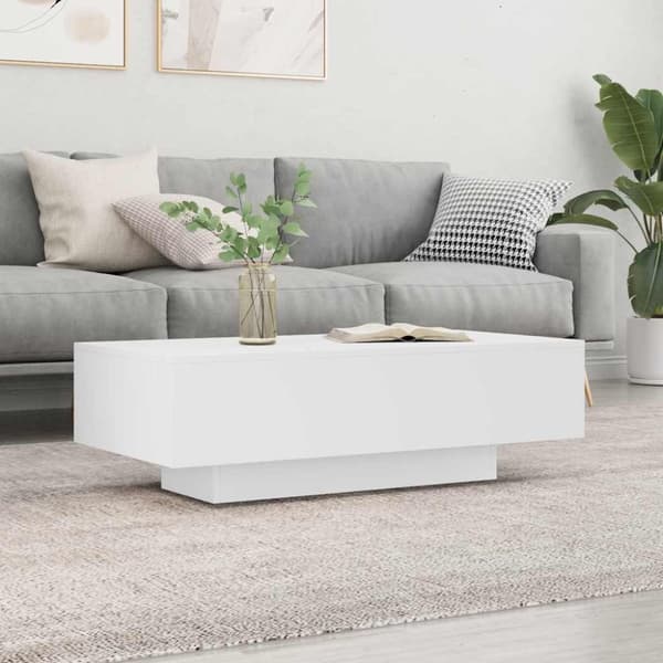 vidaXL sofabord 100x49,5x31 cm konstrueret træ hvid