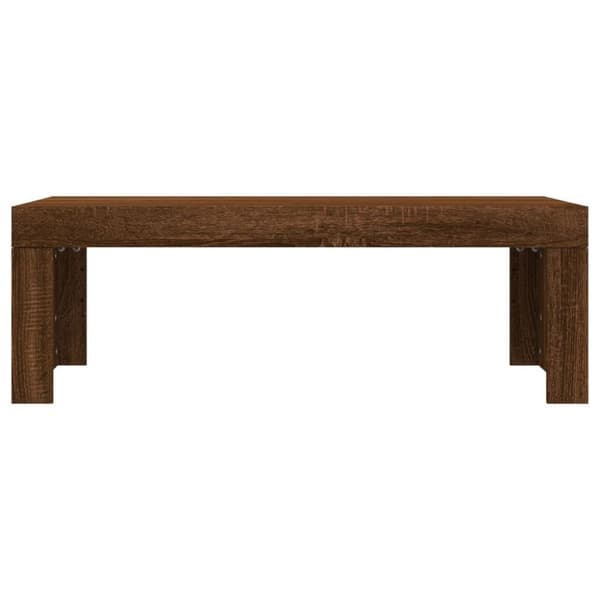 vidaXL Soffbord brun ek 102x50x36 cm konstruerat trä