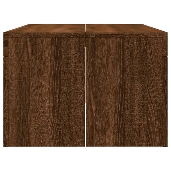 vidaXL Soffbord brun ek 102x50x36 cm konstruerat trä