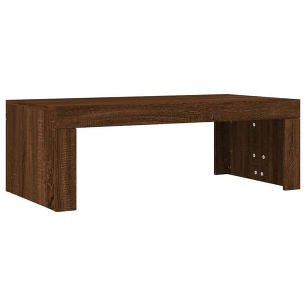 vidaXL Soffbord brun ek 102x50x36 cm konstruerat trä