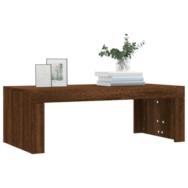 vidaXL Soffbord brun ek 102x50x36 cm konstruerat trä
