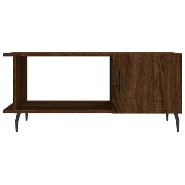 vidaXL sofabord 90x50x40 cm konstrueret træ brun egetræsfarve