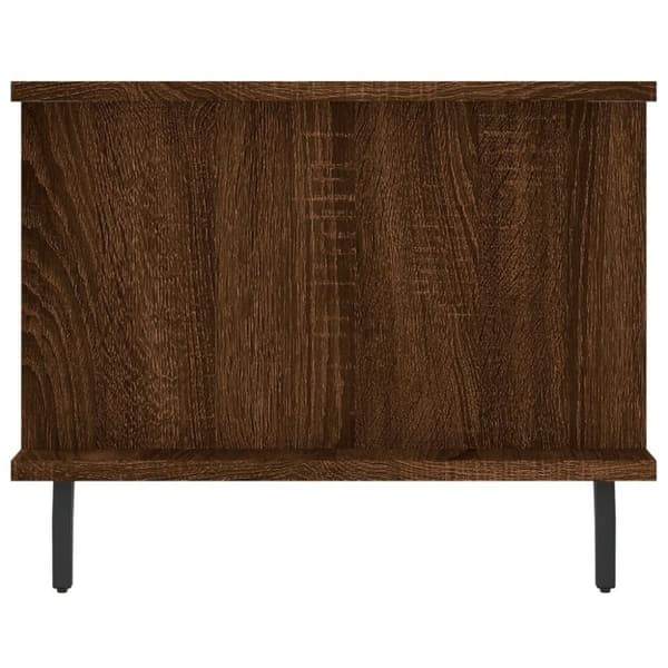 vidaXL sofabord 90x50x40 cm konstrueret træ brun egetræsfarve