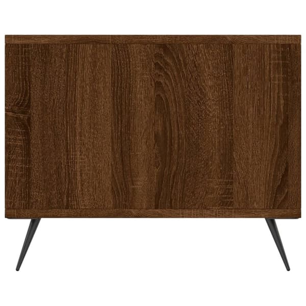vidaXL sofabord 90x50x40 cm konstrueret træ brun egetræsfarve