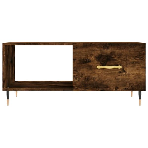 vidaXL Salongbord røkt eik 90x50x40 cm konstruert tre