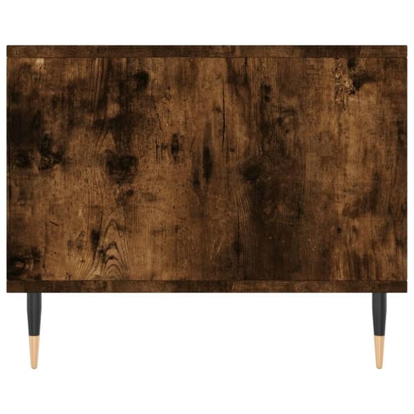 vidaXL Salongbord røkt eik 90x50x40 cm konstruert tre