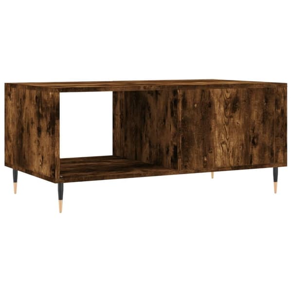 vidaXL Salongbord røkt eik 90x50x40 cm konstruert tre