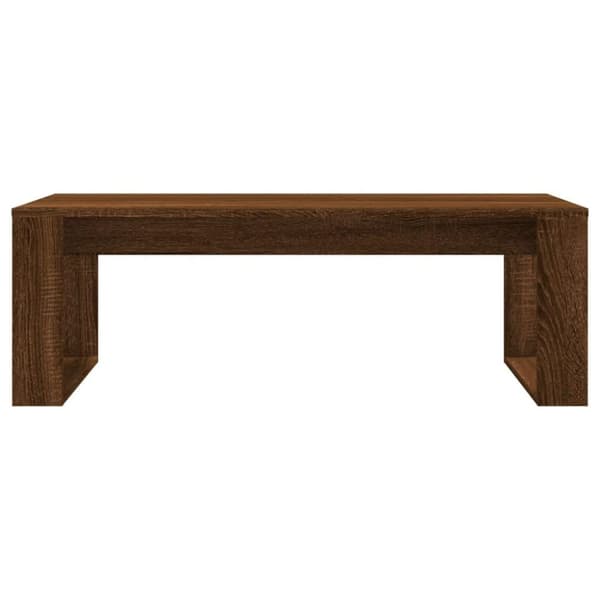 vidaXL Soffbord brun ek 102x50x35 cm konstruerat trä
