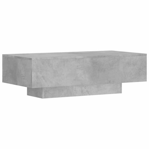 vidaXL Soffbord betonggrå 100x49,5x31 cm konstruerat trä