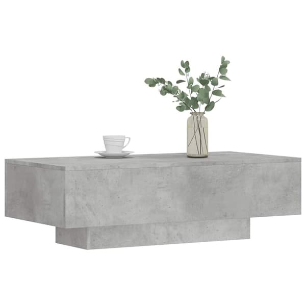 vidaXL Soffbord betonggrå 100x49,5x31 cm konstruerat trä