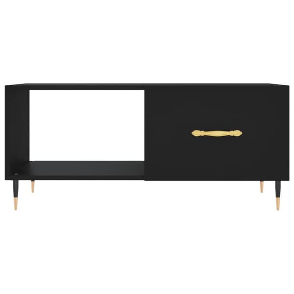 vidaXL Soffbord svart 90x50x40 cm konstruerat trä