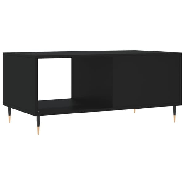 vidaXL Soffbord svart 90x50x40 cm konstruerat trä
