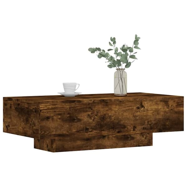 vidaXL sofabord 100x49,5x31 cm konstrueret træ røget egetræsfarve