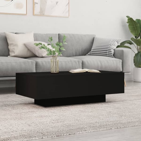vidaXL sofabord 100x49,5x31 cm konstrueret træ sort