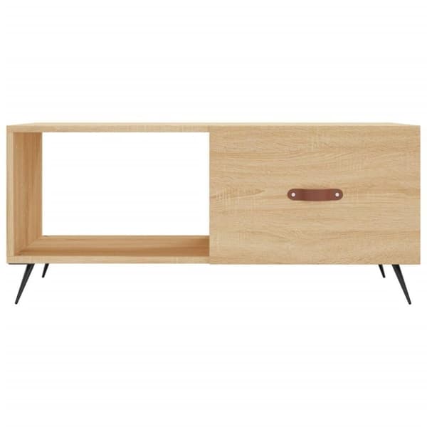 vidaXL Soffbord sonoma-ek 90x50x40 cm konstruerat trä