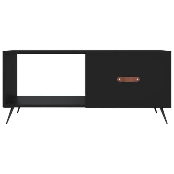 vidaXL Sohvapöytä musta 90x50x40 cm tekninen puu