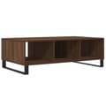 Miniatyrbillede 8 af 11: vidaXL sofabord 104x60x35 cm konstrueret træ brun egetræsfarve