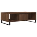 Miniatyrbillede 1 af 11: vidaXL sofabord 104x60x35 cm konstrueret træ brun egetræsfarve