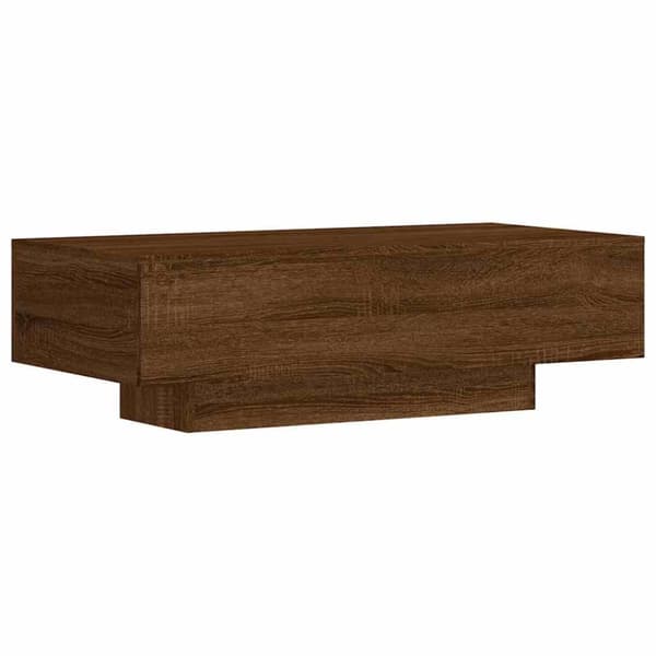 vidaXL sofabord 100x49,5x31 cm konstrueret træ brun egetræsfarve