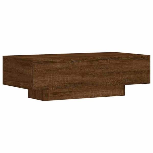 vidaXL sofabord 100x49,5x31 cm konstrueret træ brun egetræsfarve