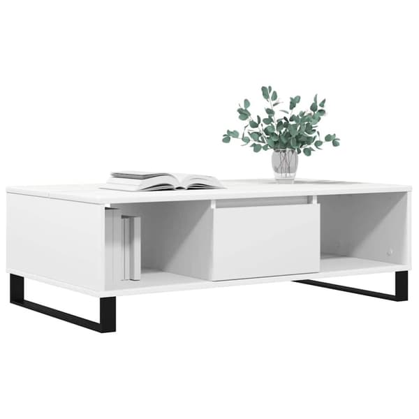 vidaXL sofabord 104x60x35 cm konstrueret træ hvid