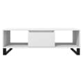 Miniatyrbillede 6 af 11: vidaXL sofabord 104x60x35 cm konstrueret træ hvid